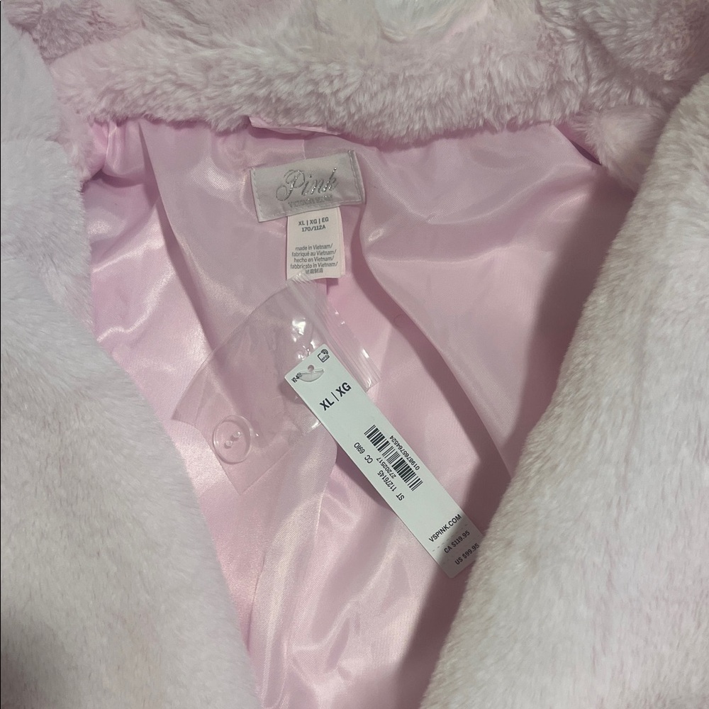 PINK Victoria's Secret Women's Plush Light Pink Robe